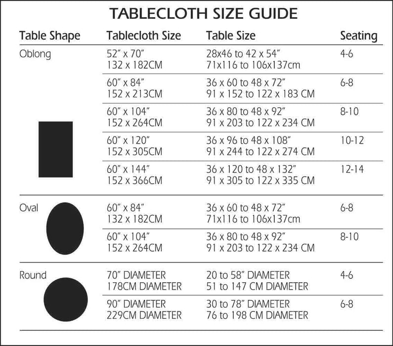 Newbridge Barcelona Luxury Damask Fabric Tablecloth, 100% Polyester, No Iron, Soil Resistant Holiday Tablecloths and Napkins