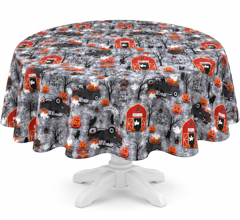 Newbridge Happy Halloween Witches Brew Vinyl Flannel Backed Tablecloth