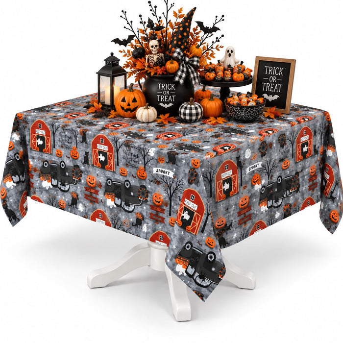 Newbridge Happy Halloween Witches Brew Vinyl Flannel Backed Tablecloth