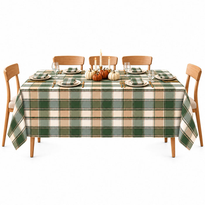 Newbridge Thanksgiving Barnhouse Plaid Cotton Fabric Tablecloth