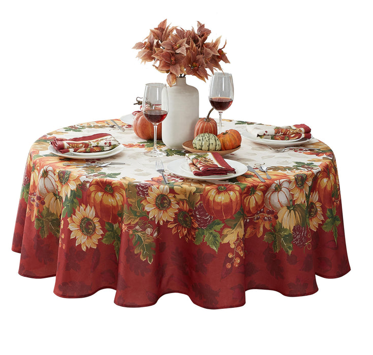 Newbridge Thanksgiving Tablecloths and Dining Décor - Country Turkey and Autumns Bounty