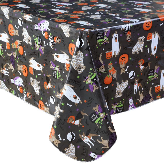 Halloween Pets Vinyl Flannel Backed Tablecloths by Newbridge