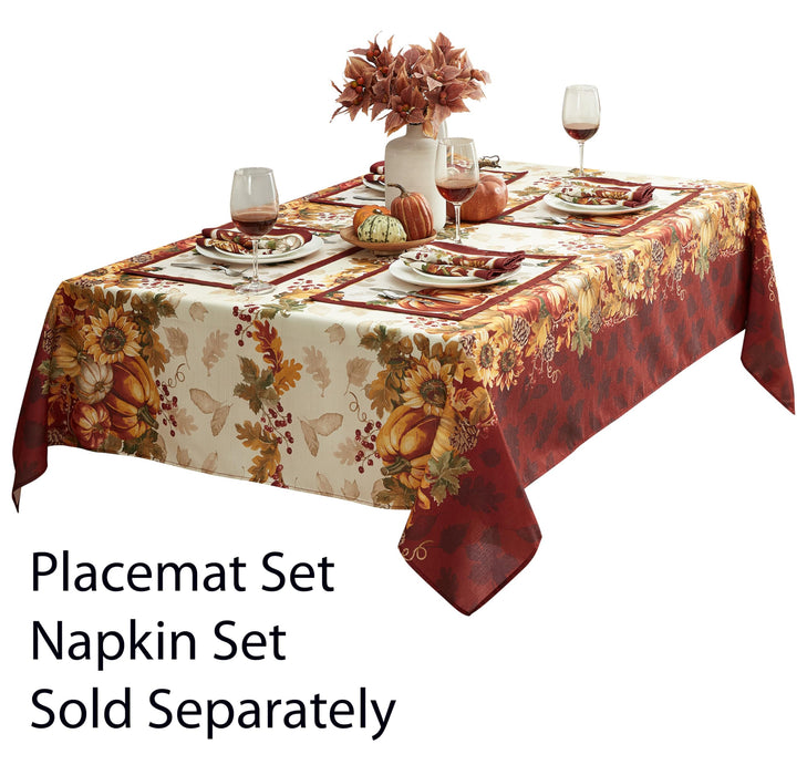 Newbridge Thanksgiving Tablecloths and Dining Décor - Country Turkey and Autumns Bounty