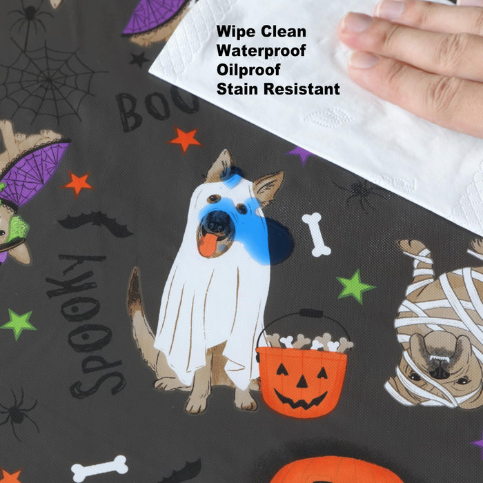 Halloween Pets Vinyl Flannel Backed Tablecloths by Newbridge