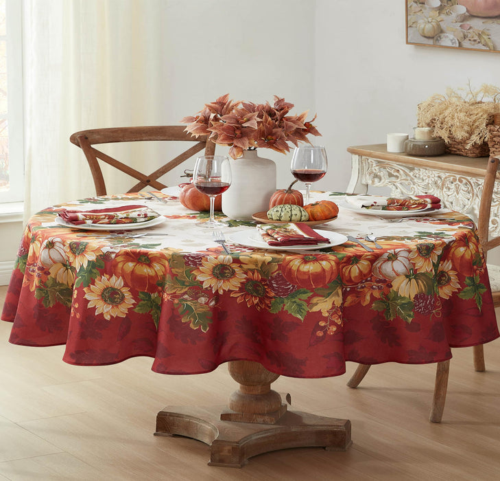 Newbridge Thanksgiving Tablecloths and Dining Décor - Country Turkey and Autumns Bounty