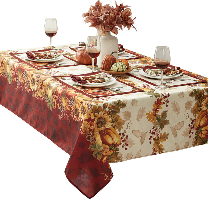 Newbridge Thanksgiving Tablecloths and Dining Décor - Country Turkey and Autumns Bounty