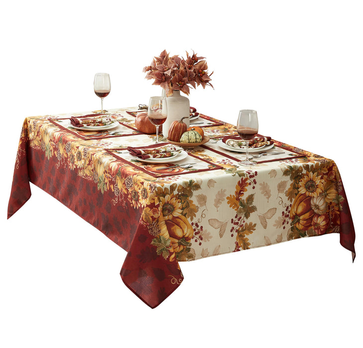 Newbridge Thanksgiving Tablecloths and Dining Décor - Country Turkey and Autumns Bounty