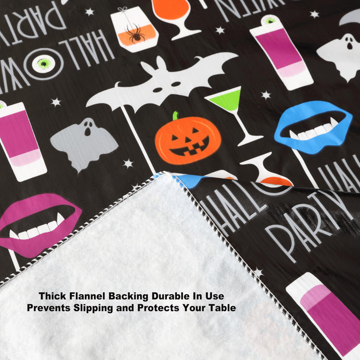 Newbridge Halloween Scream Vinyl Flannel Backed Tablecloth
