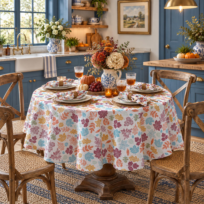 Home Bargains Plus Thanksgiving Fabric Tablecloths