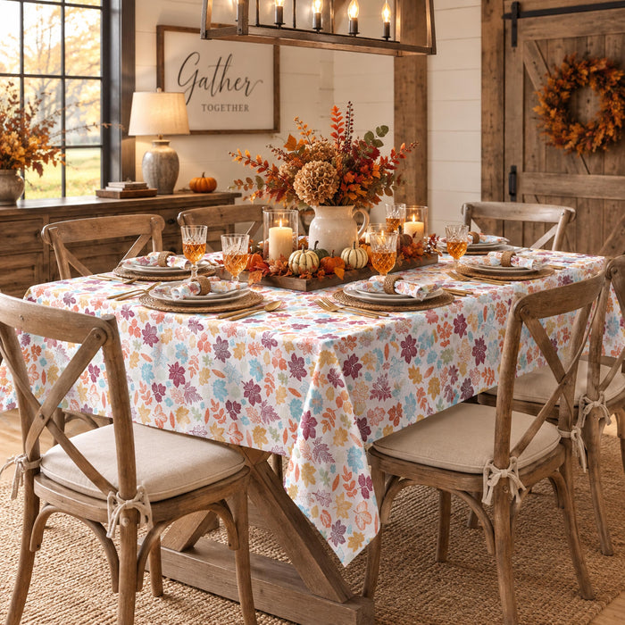 Home Bargains Plus Thanksgiving Fabric Tablecloths