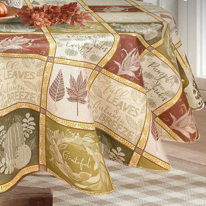 Harvest Breeze Vinyl Thanksgiving Tablecloth by Newbridge