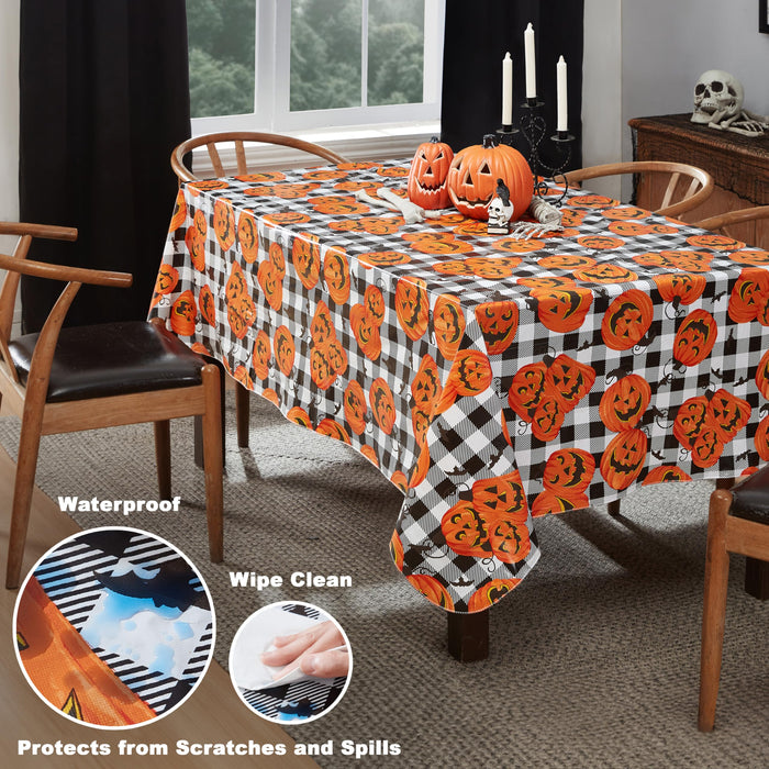 Newbridge Halloween Jack O Lantern Pumpkin Farm Vinyl Tablecloth