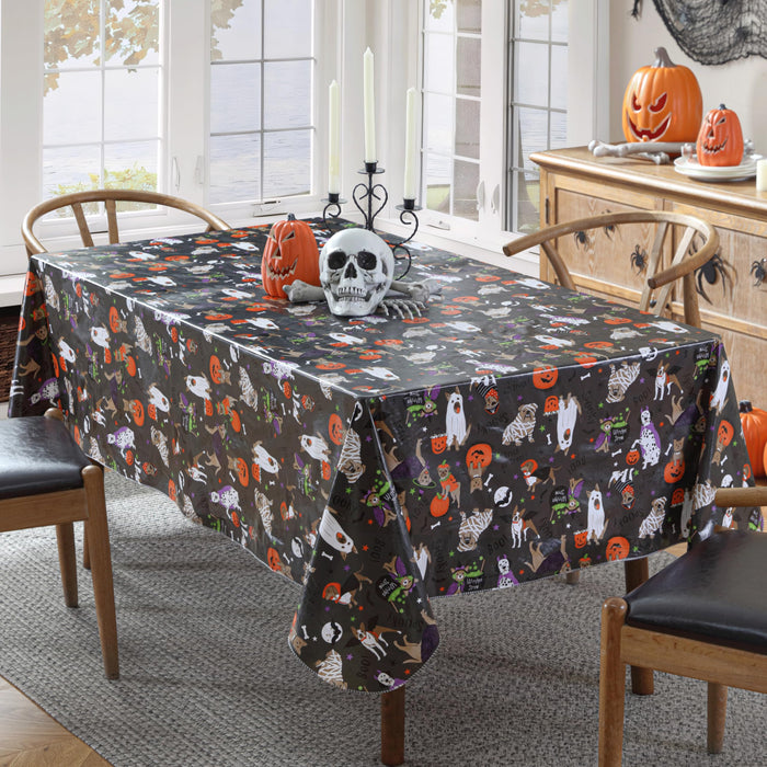 Halloween Pets Vinyl Flannel Backed Tablecloths by Newbridge