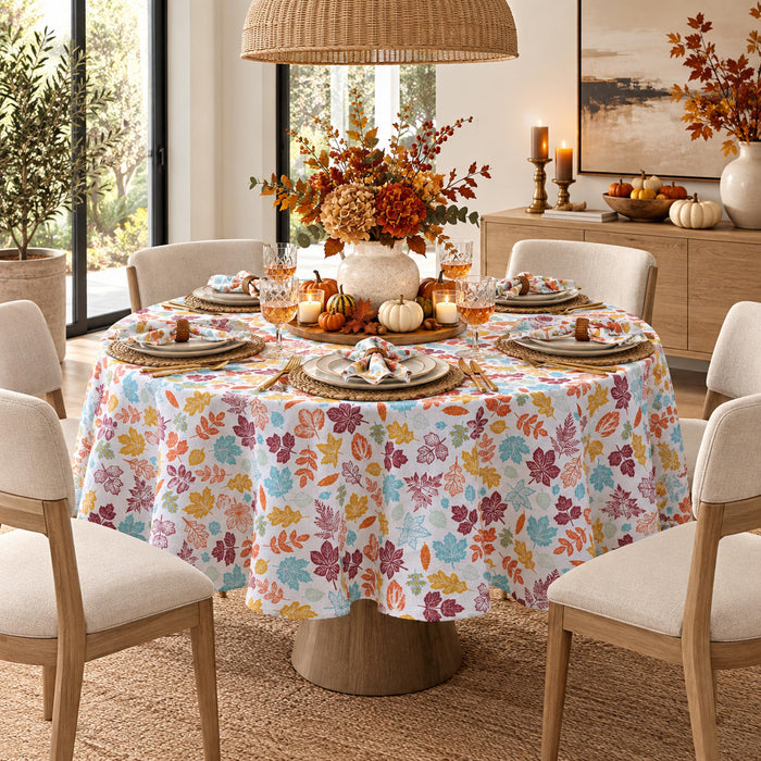 Home Bargains Plus Thanksgiving Fabric Tablecloths