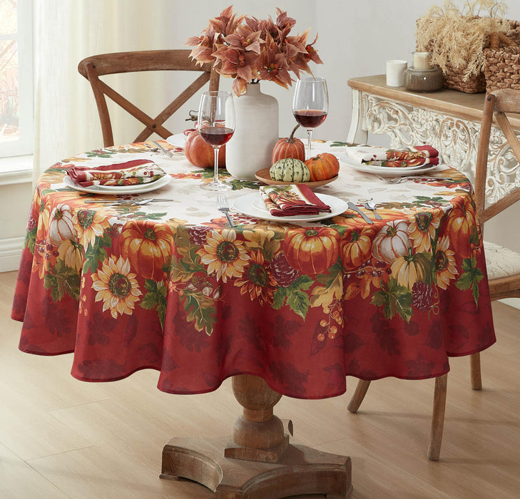 Newbridge Thanksgiving Tablecloths and Dining Décor - Country Turkey and Autumns Bounty