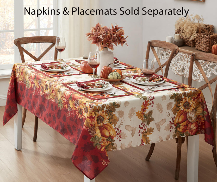 Newbridge Thanksgiving Tablecloths and Dining Décor - Country Turkey and Autumns Bounty