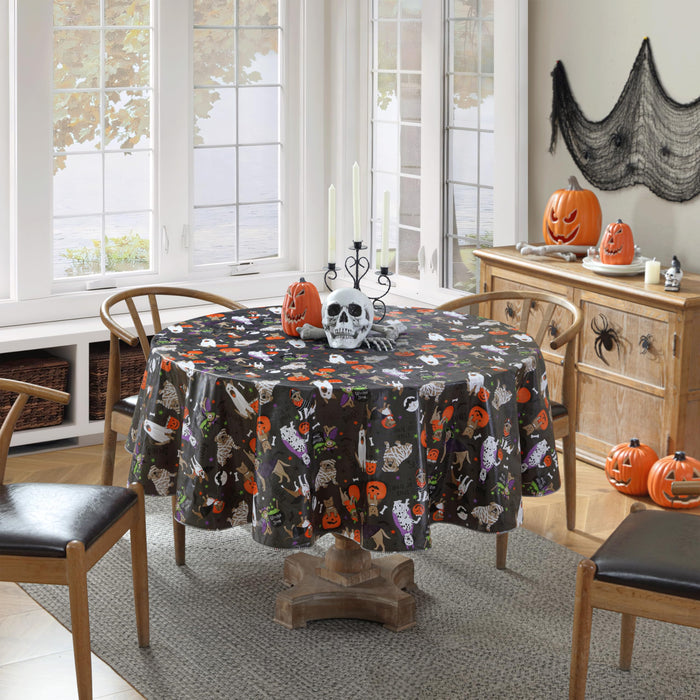 Halloween Pets Vinyl Flannel Backed Tablecloths by Newbridge