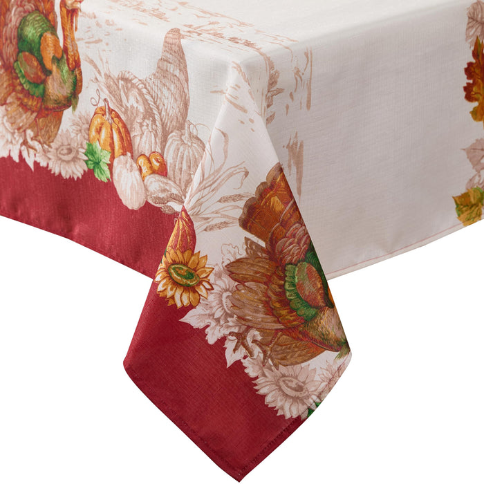 Newbridge Thanksgiving Tablecloths and Dining Décor - Country Turkey and Autumns Bounty