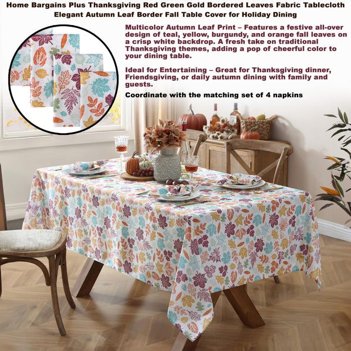 Home Bargains Plus Thanksgiving Fabric Tablecloths