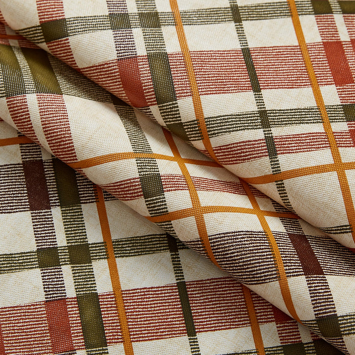 Harvest Diagonal Plaid Contemporary Autumn and Thanksgiving Vinyl Flannel Backed Tablecloth by Newbridge