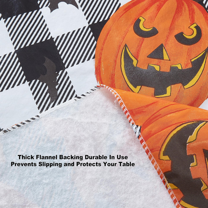 Newbridge Halloween Jack O Lantern Pumpkin Farm Vinyl Tablecloth