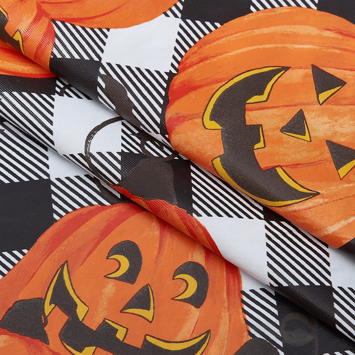 Newbridge Halloween Jack O Lantern Pumpkin Farm Vinyl Tablecloth